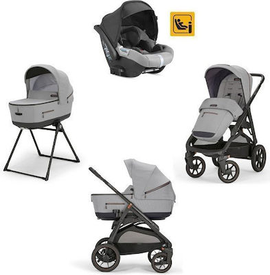 Inglesina Aptica XT Quattro Darwin Adjustable 3 in 1 Baby Stroller Suitable for Newborn Horizon Grey 12.7kg