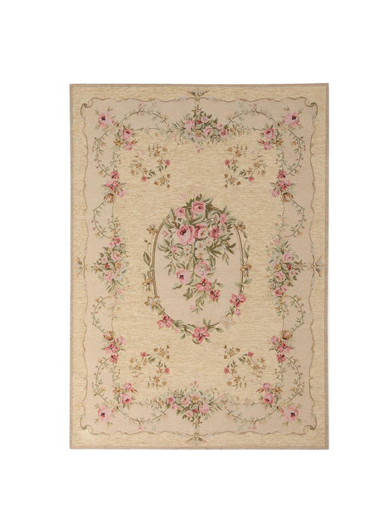 Royal Carpet Canvas 204J Teppich Rund Sommer Beige