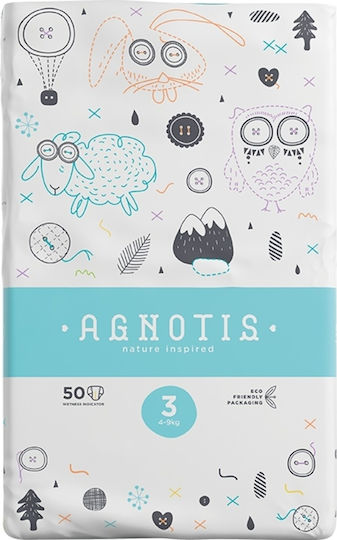 Agnotis Pantaloni de scutec Nr. 3 pentru 4-9 kg 50buc