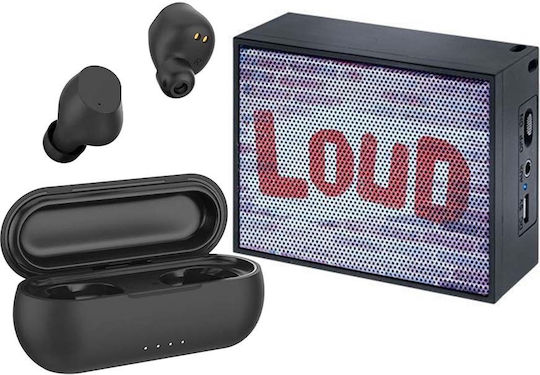 Havit I98 In-ear Bluetooth Handsfree Ακουστικά με Αντοχή στον Ιδρώτα και Θήκη Φόρτισης Μαύρα