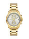 Breeze Sparkly Women's Watch with Gold Metal Bracelet
