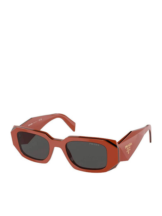 Prada Women's Sunglasses with Orange Plastic Fr...