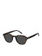 Tommy Hilfiger Men's Sunglasses with Brown Tartaruga Horn-Rimmed Frame and Grey Lens TH1970/S 086/IR