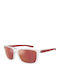 Arnette Men's Sunglasses with Transparent Plastic Frame and Red Mirror Lens