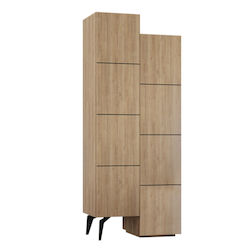 Megapap Ντουλάπι Μπάνιου 62.2x37.4x156cm Μελαμίνης Μπεζ
