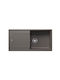 Blanco Zia XL 6 S 527400 Drop-In Spüle aus Verbundgranulat B100xT50cm Volcano Grey