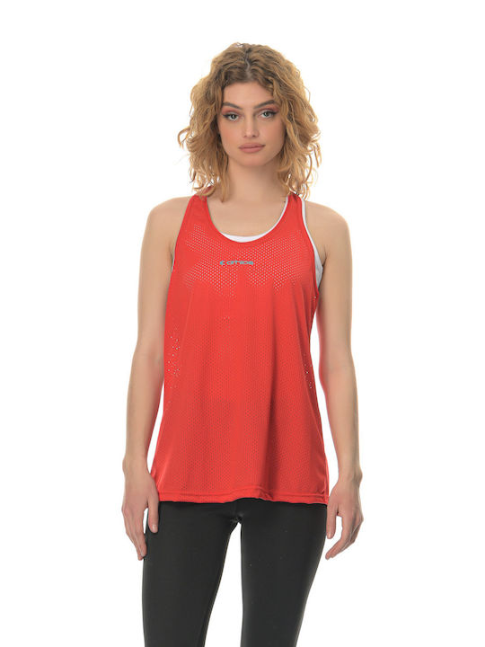 Athlos Sport Women's Athletic Blouse Sleeveless Red