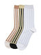 Urban Classics Classics Ανδρικές Κάλτσες με Σχέδια Black/White Sand/White 3Pack