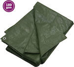 vidaXL Waterproof Tarpaulin 180gr/m² 5x3m. Light Type Green