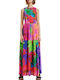 Desigual Summer Maxi Dress with Slit