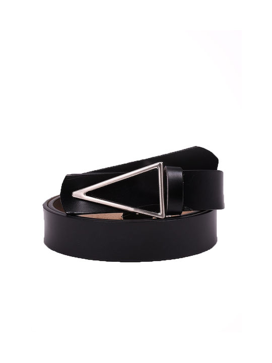 Women's leather belt Black