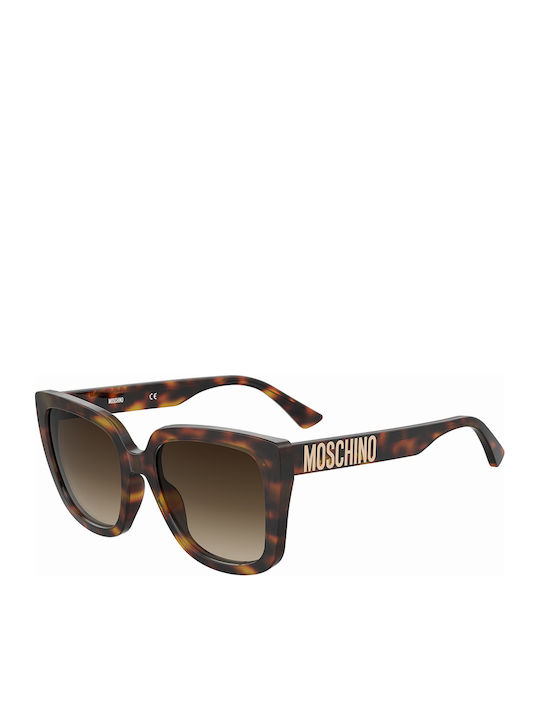 Moschino Γυναικεία Γυαλιά Ηλίου με Καφέ Ταρταρούγα Κοκκάλινο Σκελετό και Καφέ Ντεγκραντέ Φακό MOS146/S 05L/HA