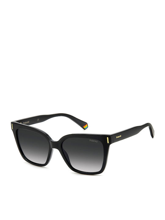Polaroid Women's Sunglasses with Black Plastic Frame and Gray Gradient Polarized Lens PLD6192/S 807/WJ