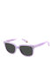 Polaroid Unisex Sunglasses with Purple Plastic Frame and Gray Polarized Lens PLD6191/S 789/M9