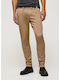 Charly Trousers Chino in Slim Fit Beige