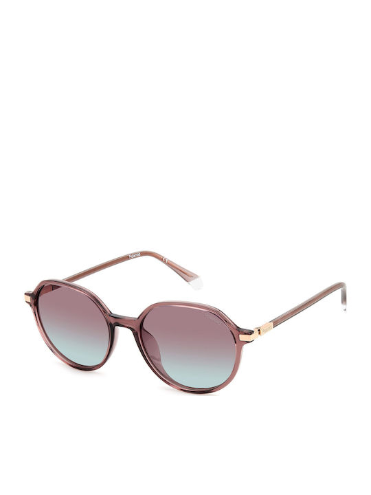 Polaroid Feminini Ochelari de soare cu Roz Cadru și Multicolor Degrade Polarized Lentilă PLD4149/G/S/X 789/JR