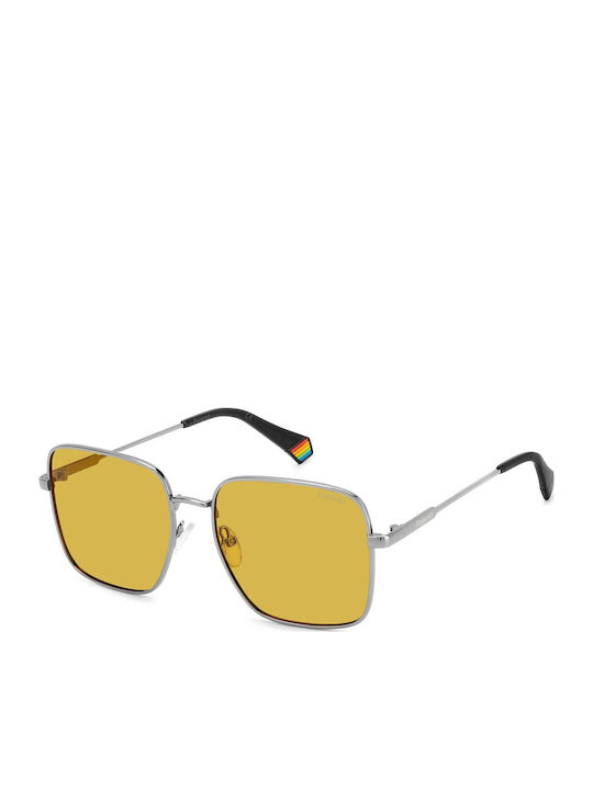 Polaroid Women's Sunglasses with Silver Metal F...