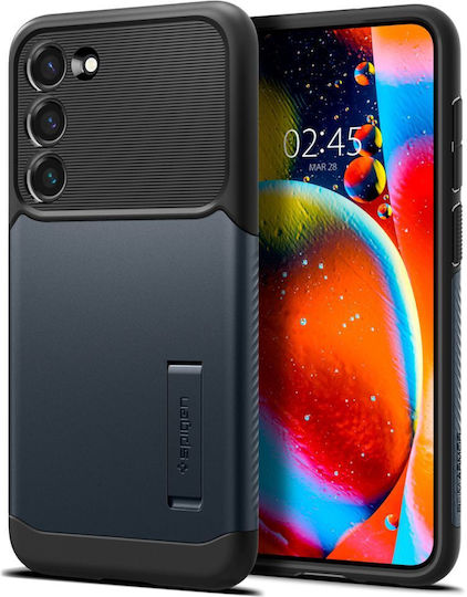 Spigen Slim Armor MagFit Back Cover Plastic / Silicon 2mm ardezie metalică (Galaxy S23+)