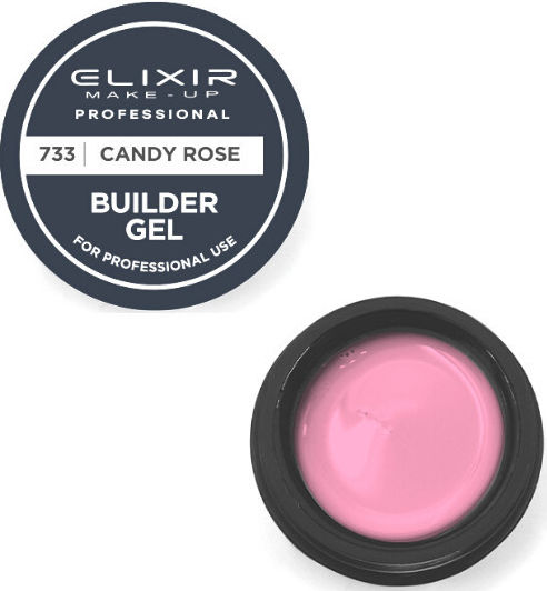 Elixir Builder Gel Νυχιών 733 Candy Rose 15ml 15gr
