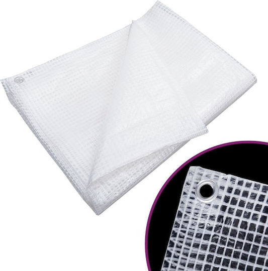 vidaXL Αδιάβροχος Μουσαμάς 140gr/m² 3x3μ. Ελαφρού Τύπου Λευκός