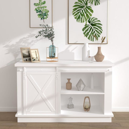vidaXL Μηχανισμός Επαναφοράς για Πόρτες έως 122cm και 20kg Λευκός