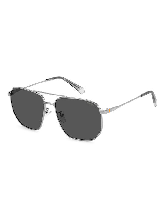 Polaroid Sonnenbrillen mit Silber Rahmen und Gray Polarisiert Linse PLD4141/G/S/X KJ1M9