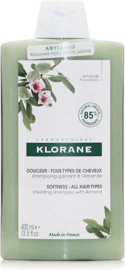 Klorane Almond Softness Σαμπουάν Όγκου & Λείανσης για Όλους τους Τύπους Μαλλιών 400ml