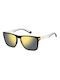 Polaroid Men's Sunglasses with Black Plastic Frame and Gold Polarized Mirror Lens PLD2139/S PGC/LM