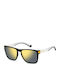 Polaroid Men's Sunglasses with Black Plastic Frame and Gold Polarized Mirror Lens PLD2139/S PGC/LM