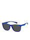 Polaroid Unisex Sonnenbrille mit Blau Kunststoff Gestell und Gray Polarisiert Linse PLD2140/S DOF/M9