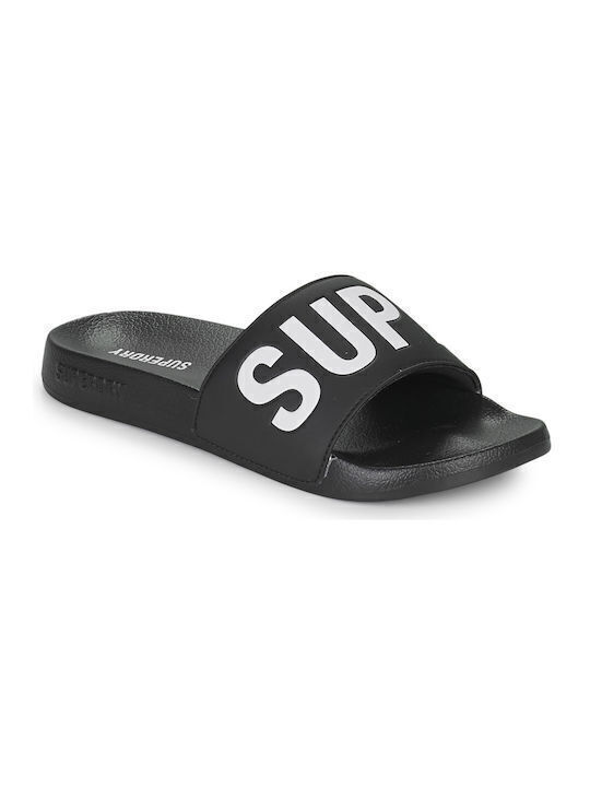 Superdry Ανδρικά Slides Μαύρα MF310222A-33B