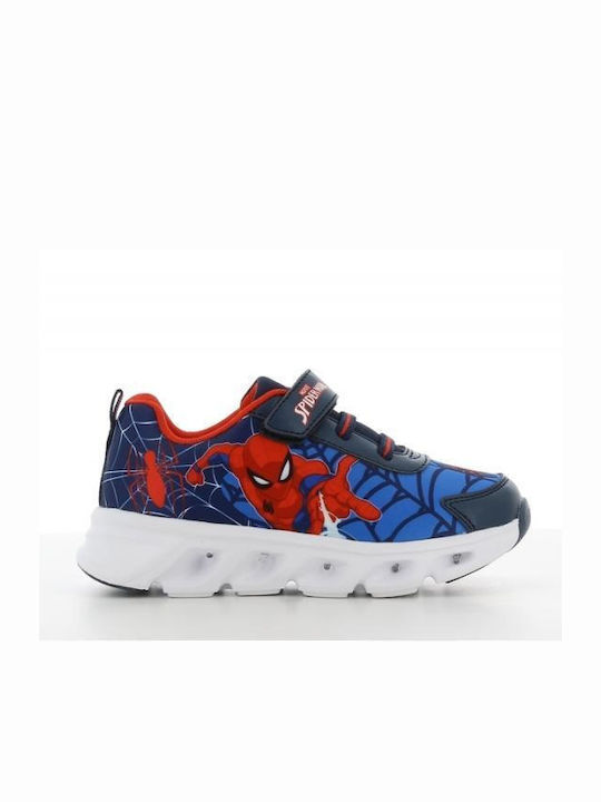 Marvel Παιδικά Sneakers με Φωτάκια Blue / Red
