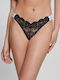 Guess Women's String with Lace Black