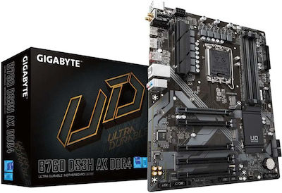 Gigabyte B760 DS3H AX DDR4 rev. 1.0 Wi-Fi Placă de bază ATX cu Intel 1700 Socket