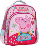 Must Peppa Pig Σχολική Τσάντα Πλάτης Νηπιαγωγείου σε Ροζ χρώμα