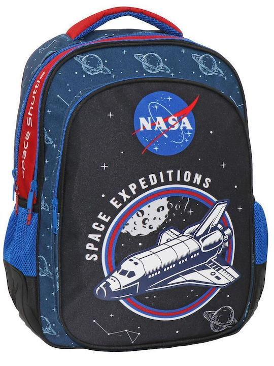 Must Nasa Space Expeditions School Bag Backpack Elementary, Elementary in Blue color