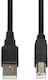 iBox USB 2.0 Cable USB-A male - USB-B male Μαύρο 1.8m (IKU2D18)