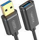 Unitek USB 3.0 Cable USB-A male - USB-A female Μαύρο 3m (Y-C4030GBK)
