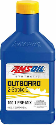 Amsoil Οutboard 100:1 Synthetic Motorcycle Oil for Two-Stroke Engines 946ml