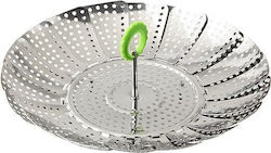 Fackelmann Dampfgarer-Korb Edelstahl mit Griff Ø14-24cm