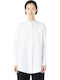 Women's Monochrome Long Sleeve Shirt White