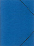 Typotrust Folder with Rubber Band and Ears for Paper A4 Blue