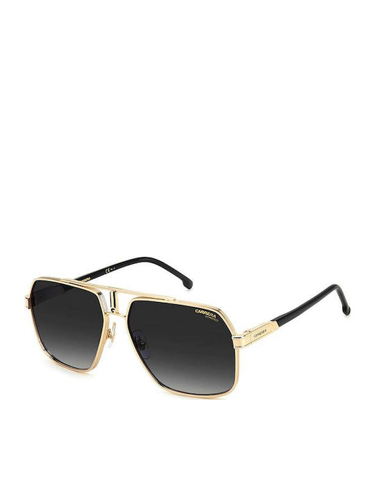 Carrera Men's Sunglasses with Gold Metal Frame and Gray Gradient Lens CARRERA 1055S 2M2/9O