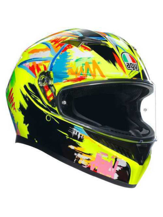 AGV K3 Full Face Helmet with Pinlock and Sun Visor ECE 22.06 1500gr Rossi Winter Test 2019