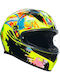 AGV K3 Rossi Winter Test 2019 Cască Moto Față întreagă ECE 22.06 1500gr cu Pinlock și Sunvisor
