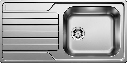 Blanco Dinas XL 6 S Ένθετος Νεροχύτης Inox Σατινέ Μ100xΠ50cm Ασημί