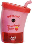 Deli 231. Plastic Pencil Sharpener Pink