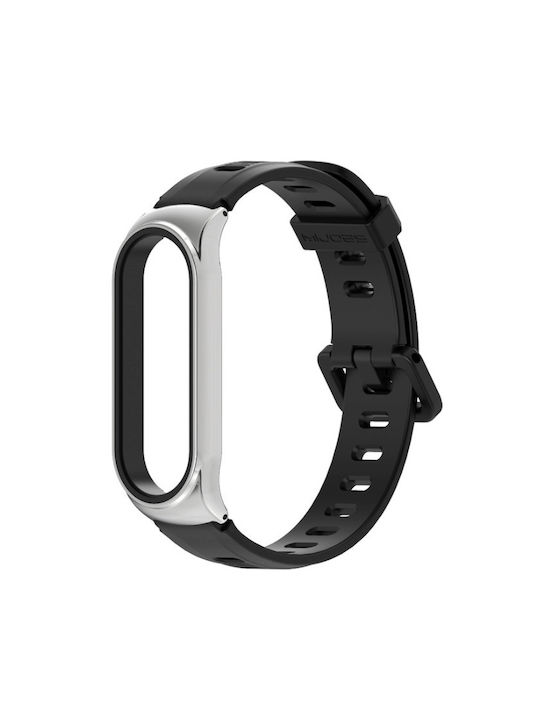 Mijobs Mijobs Curea Silicon Black / Silver (Bră...
