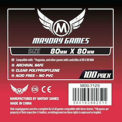 Mayday Games Square Card Sleeves 100τμχ Red