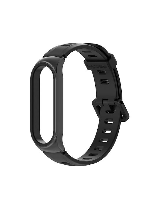 Mijobs Mijobs Каишка Силикон Черен (Xiaomi Mi B...